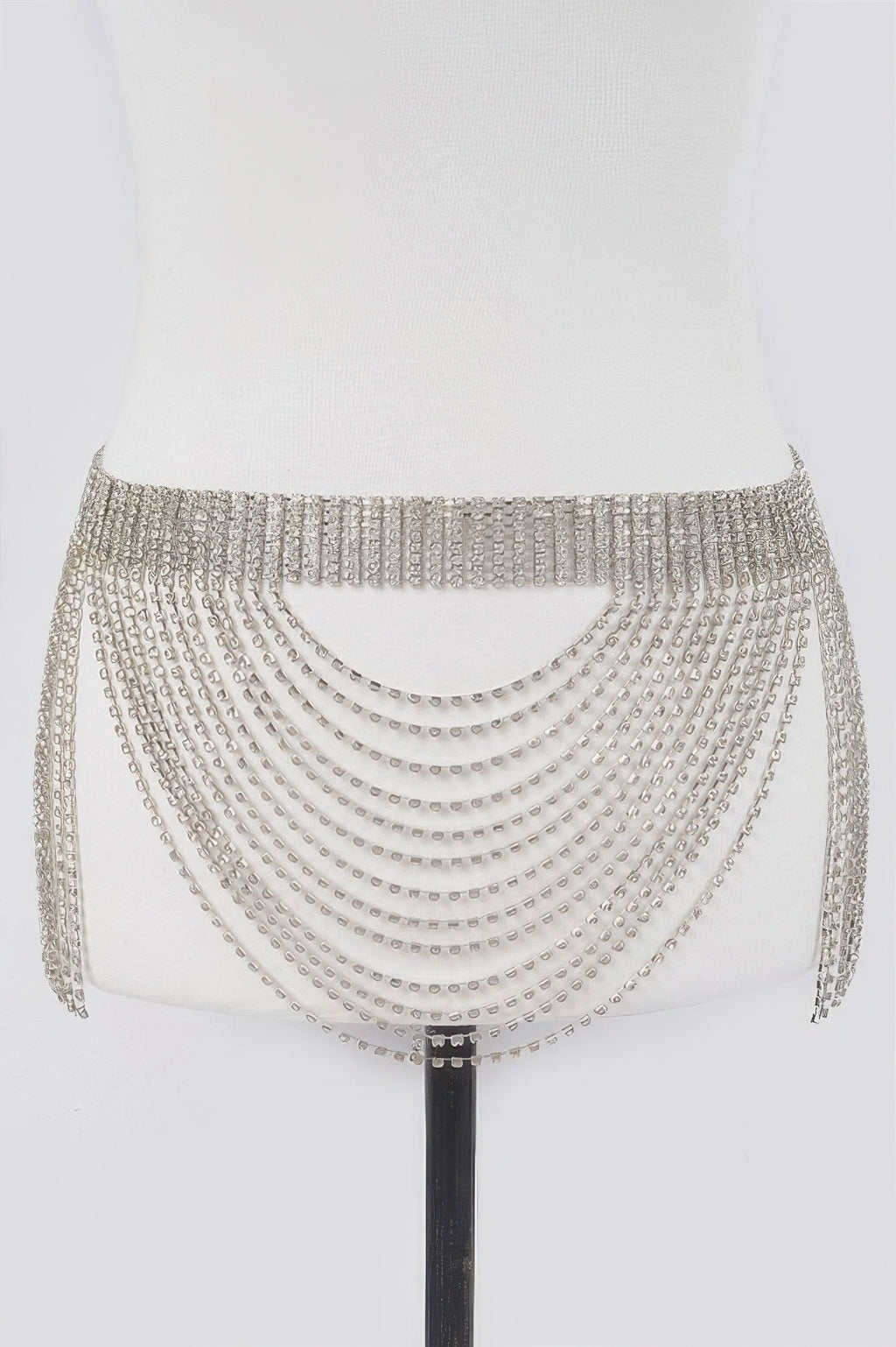 Rhinestone Multi Layered Drop Belt - Crowned Energy CO.