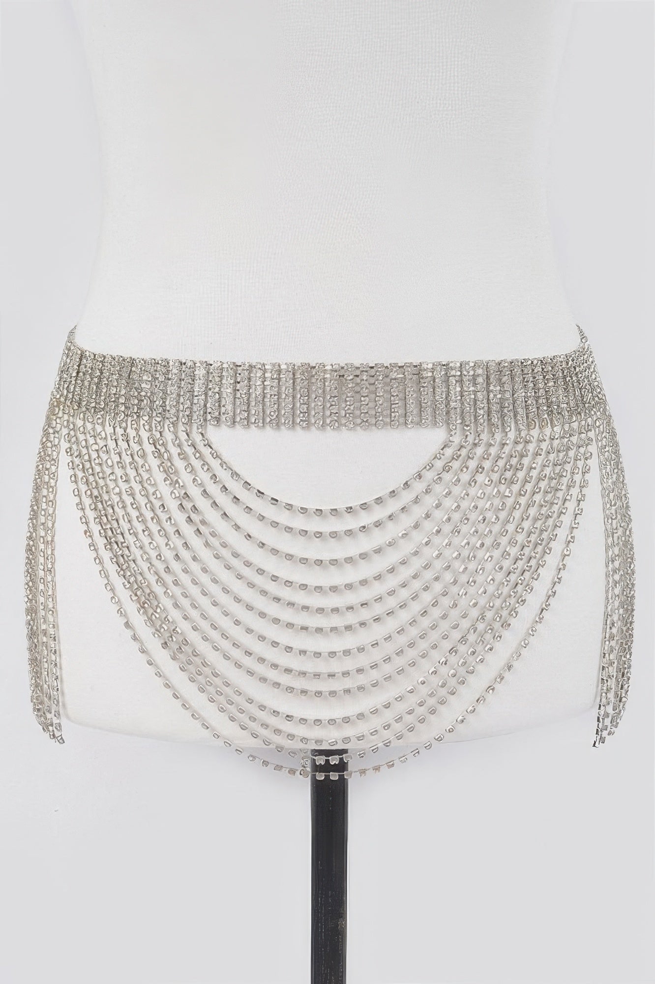 Rhinestone Multi Layered Drop Belt - Crowned Energy CO.