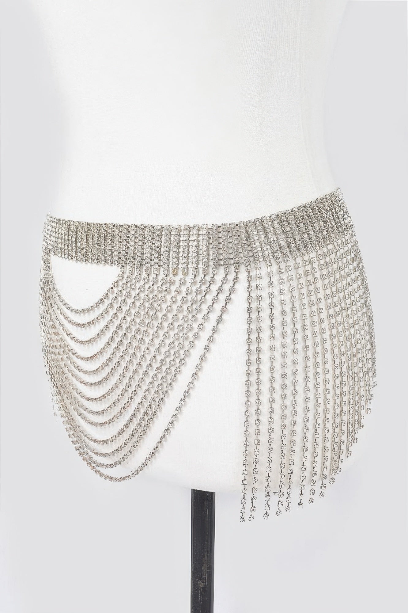 Rhinestone Multi Layered Drop Belt - Crowned Energy CO.