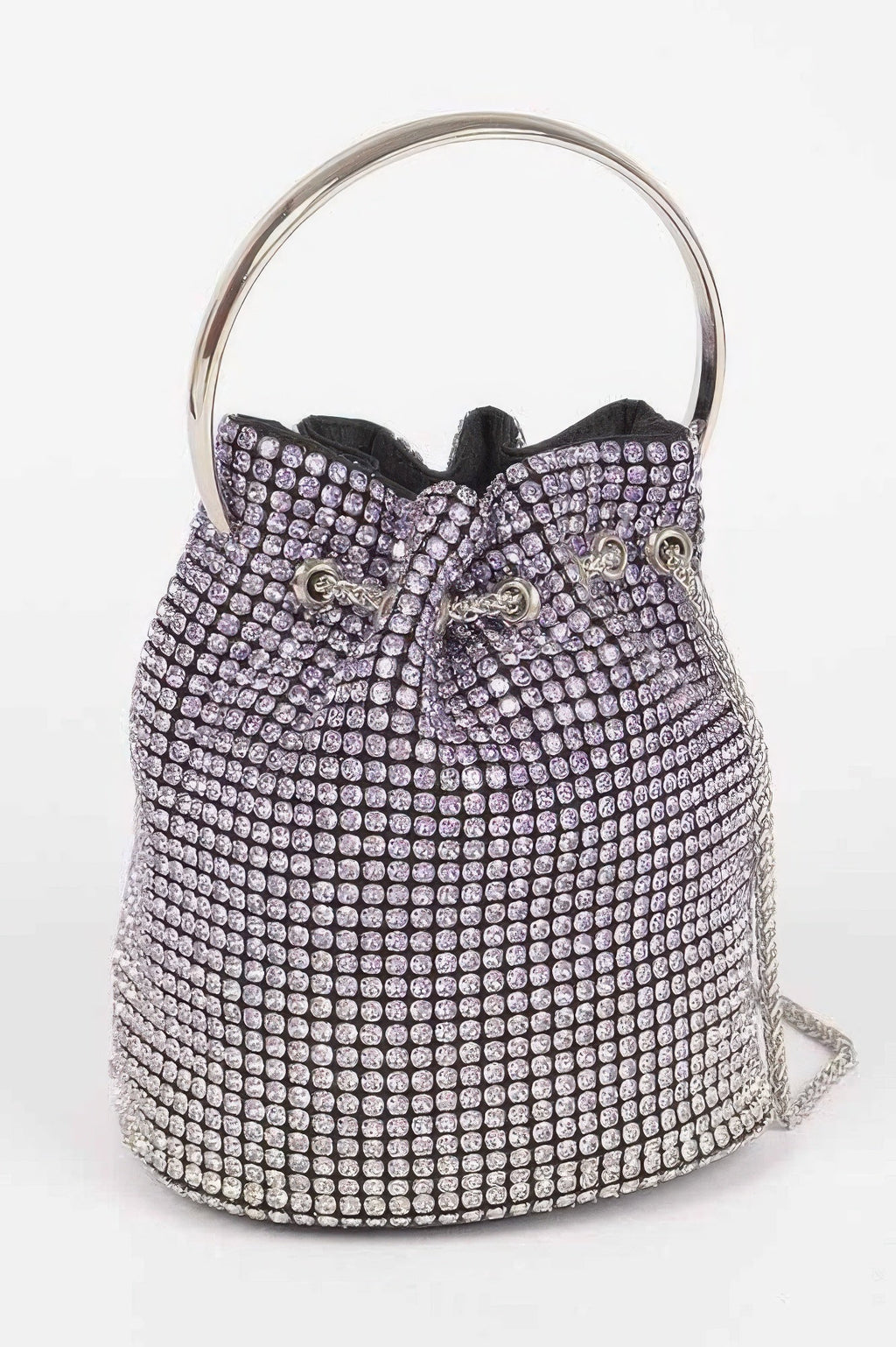 Rhinestone Ombre Bucket Bag - Crowned Energy CO.