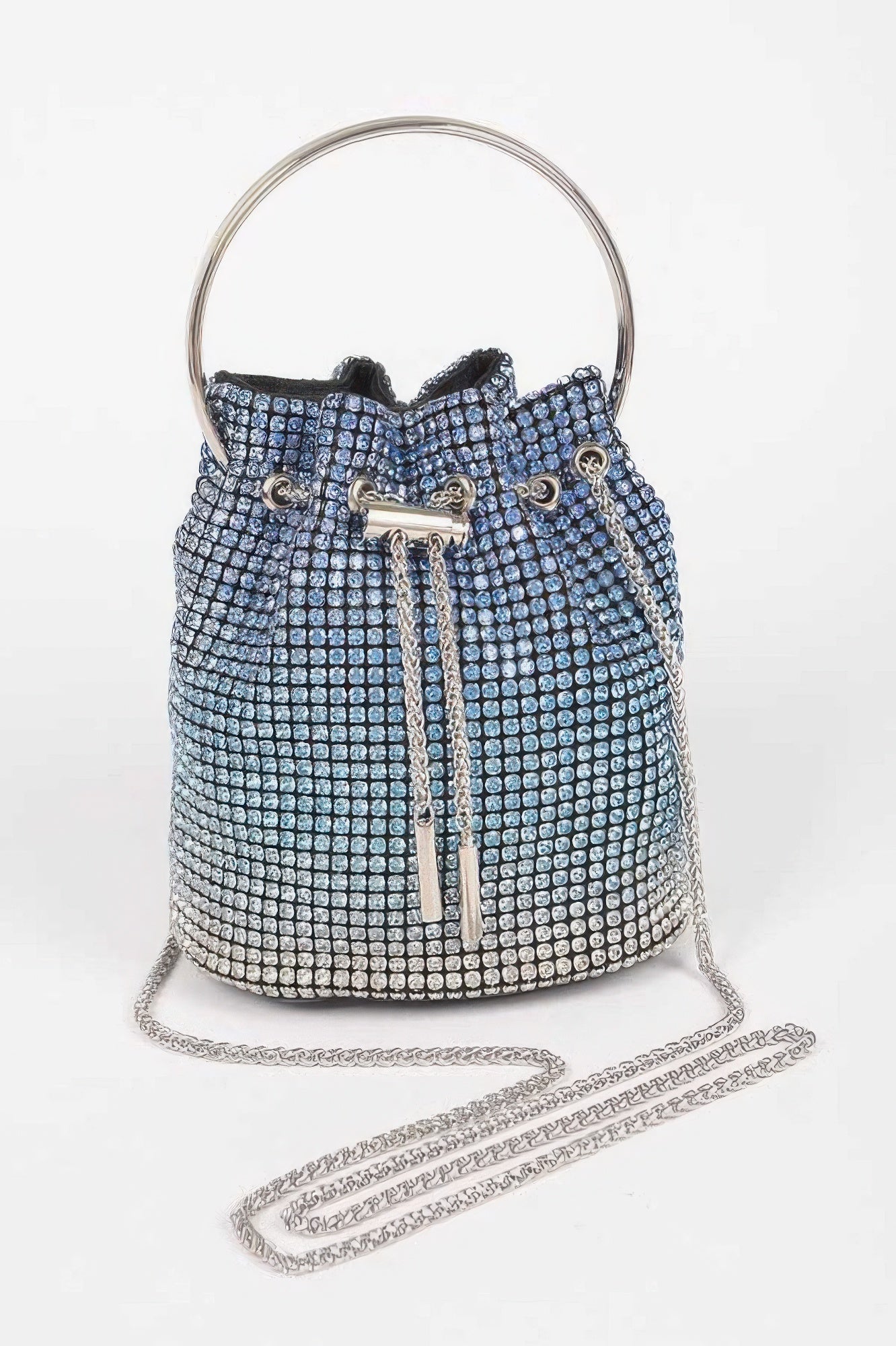 Rhinestone Ombre Bucket Bag - Crowned Energy CO.