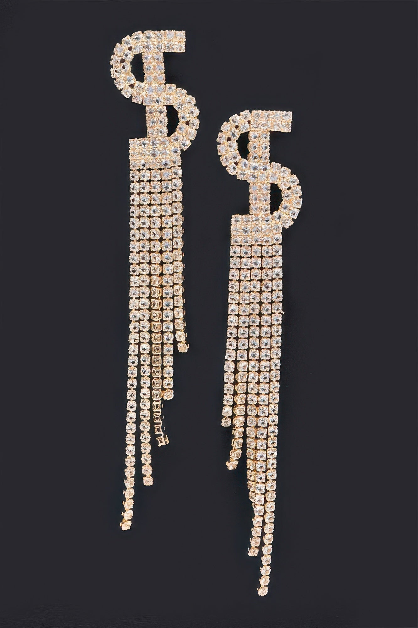 Rhinestone Tassel Earring - Crowned Energy CO.