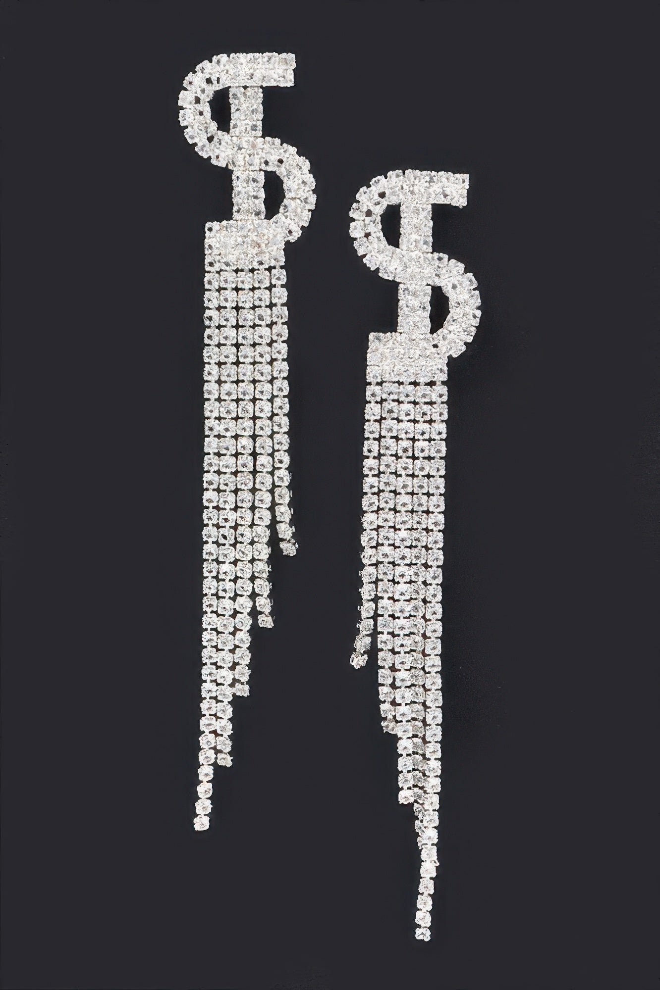 Rhinestone Tassel Earring - Crowned Energy CO.