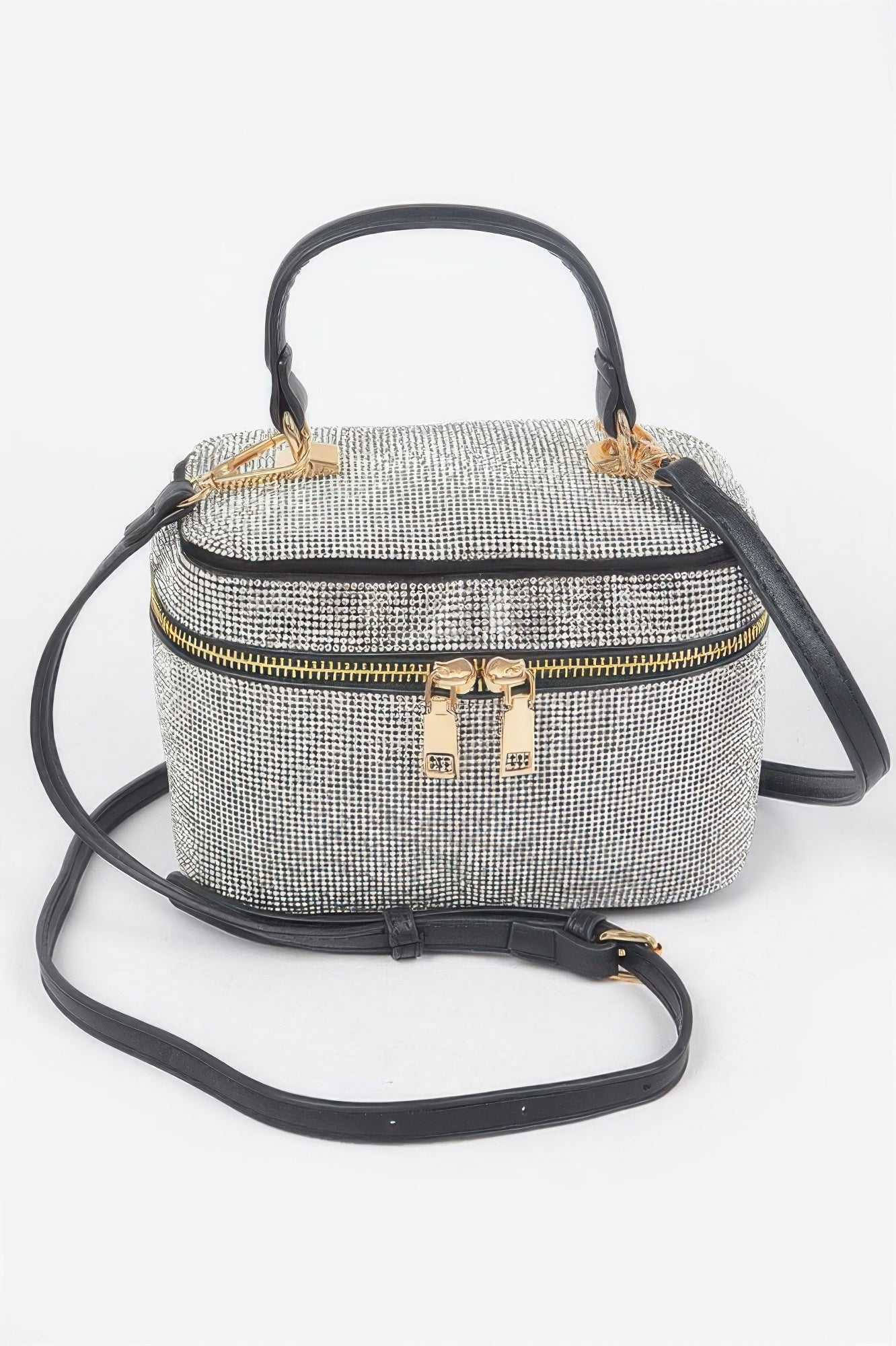 Rhinestone Top Handle Clutch - Crowned Energy CO.