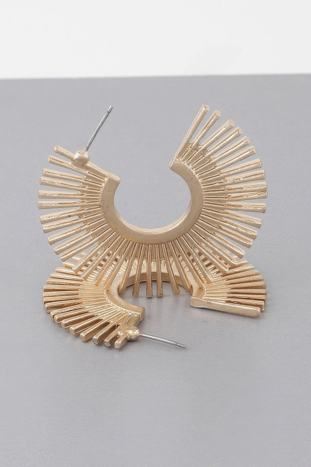 Rising Disk Hoop Earrings - Crowned Energy CO.