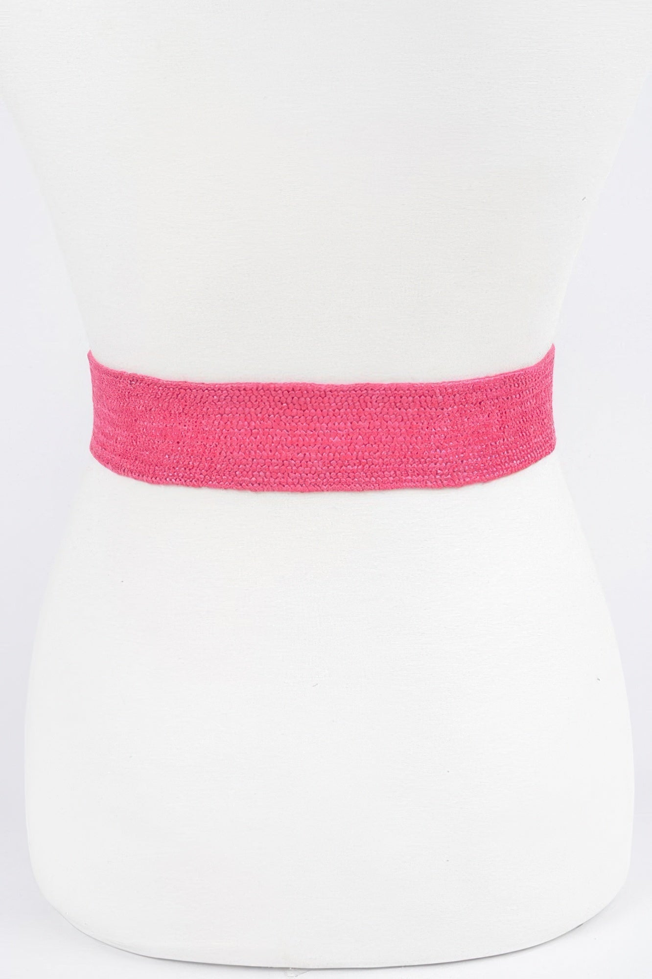 Round Handmade Bamboo Buckle Elastic Belt - Crowned Energy CO.