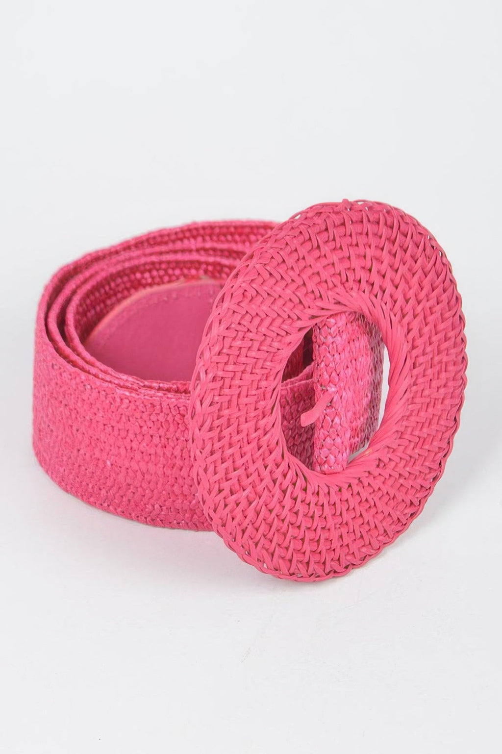 Round Handmade Bamboo Buckle Elastic Belt - Crowned Energy CO.