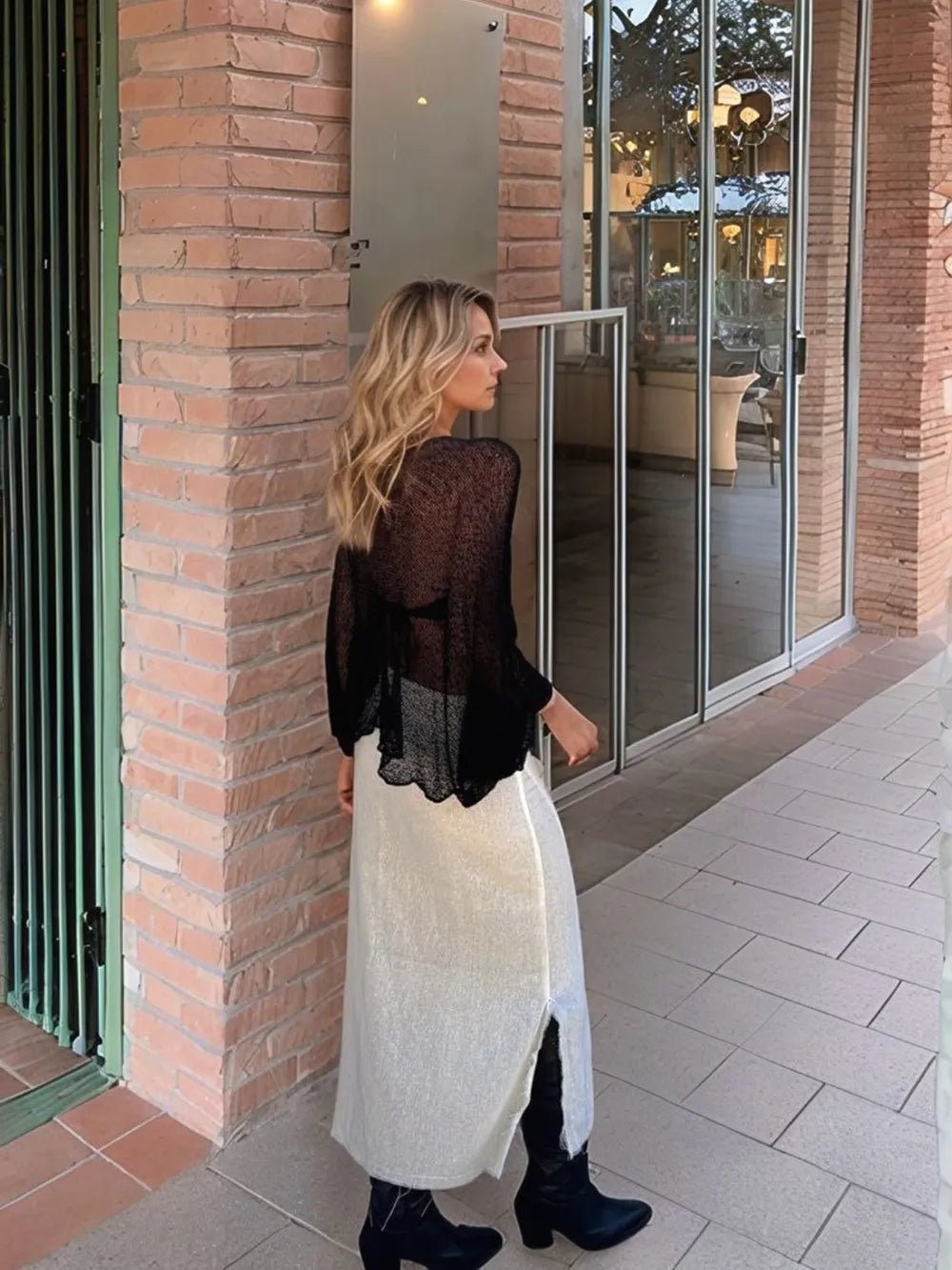 Round Neck Long Sleeve Cover - Up - Crowned Energy CO.