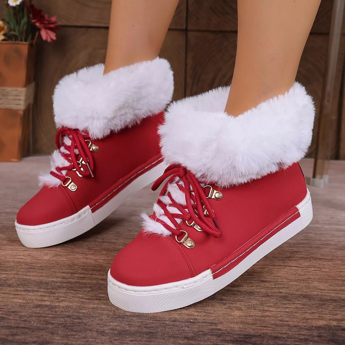 Round Toe Platform Boots - Crowned Energy CO.
