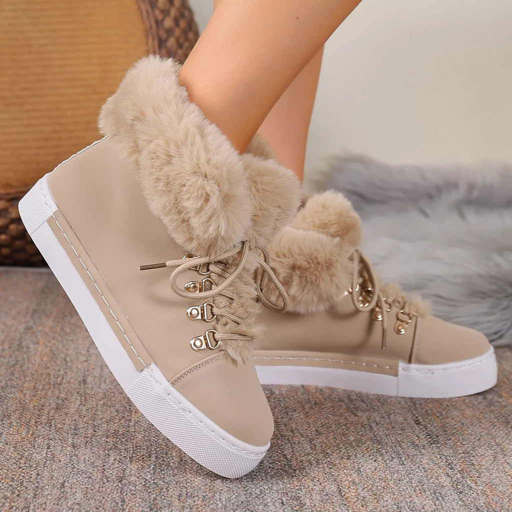Round Toe Platform Boots - Crowned Energy CO.