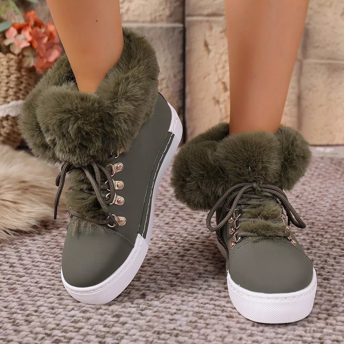 Round Toe Platform Boots - Crowned Energy CO.