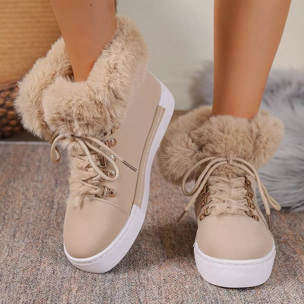 Round Toe Platform Boots - Crowned Energy CO.