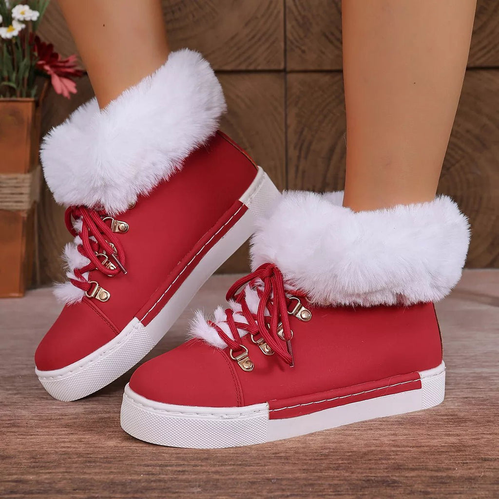 Round Toe Platform Boots - Crowned Energy CO.
