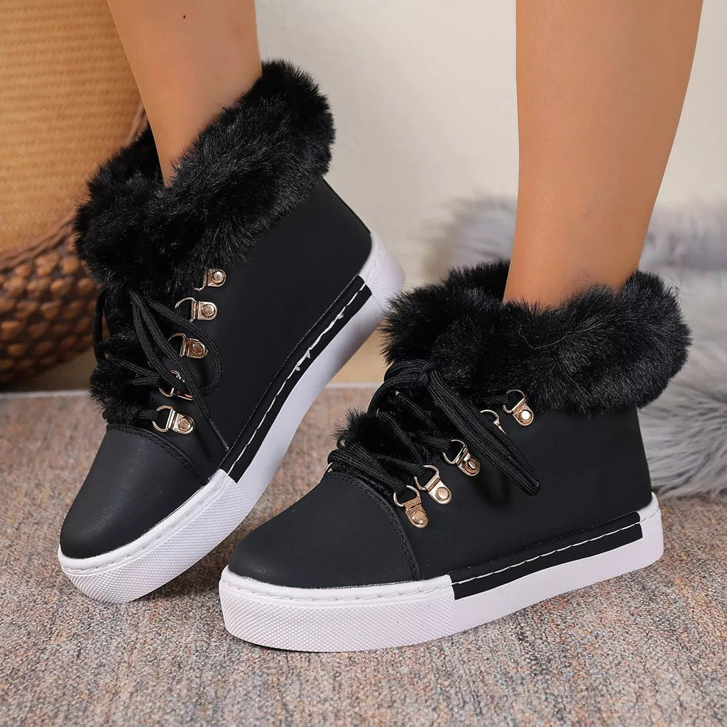 Round Toe Platform Boots - Crowned Energy CO.