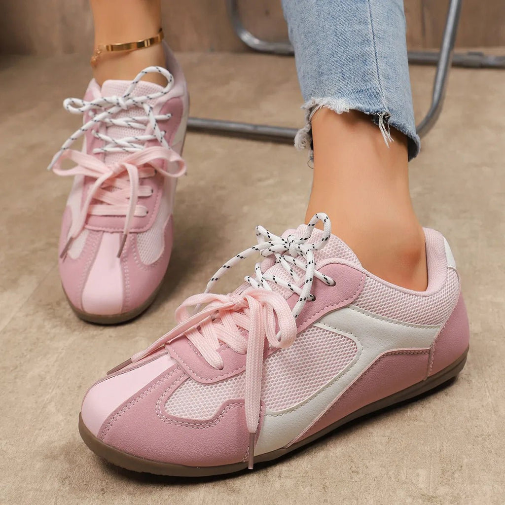 Crowned Energy CO. Pink / 36(US5) Trendsi sneakers Round Toe Platform Sneakers