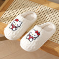 Sanrio Authentic Winter Slippers, Warm Lining, Hello Kitty Embroidery Design - Crowned Energy CO.