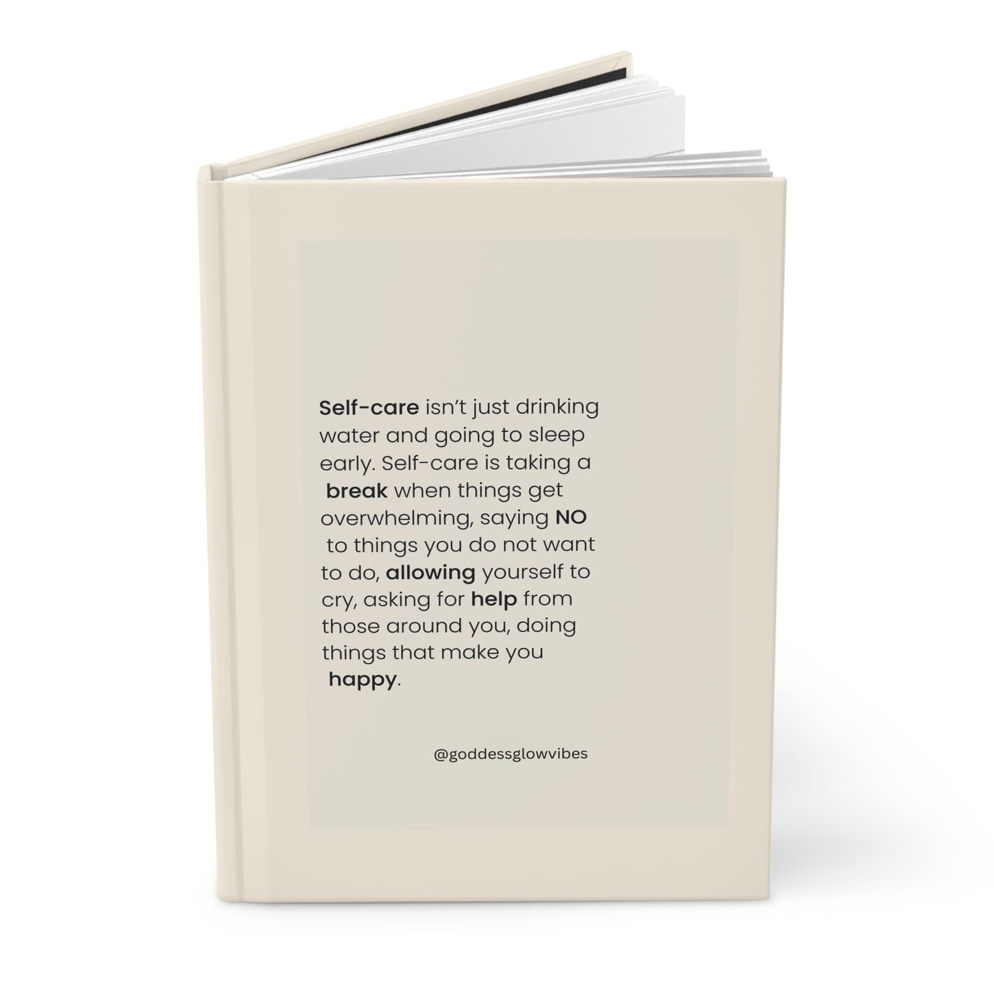 Crowned Energy CO. Journal Printify Paper products Hardcover Self-Care Journal for Mental Health, Gratitude & Wellness