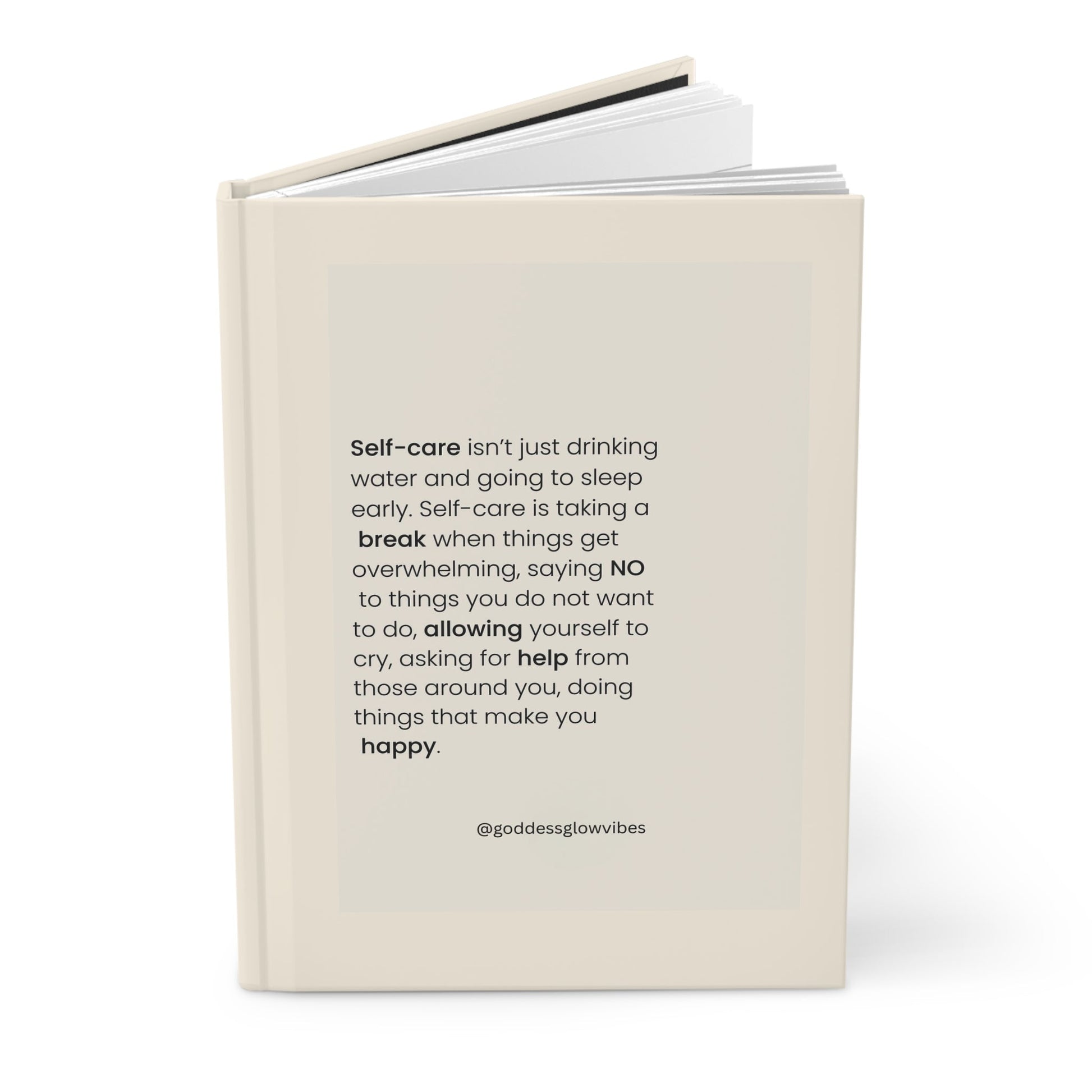 Crowned Energy CO. Journal Printify Paper products Hardcover Self-Care Journal for Mental Health, Gratitude & Wellness