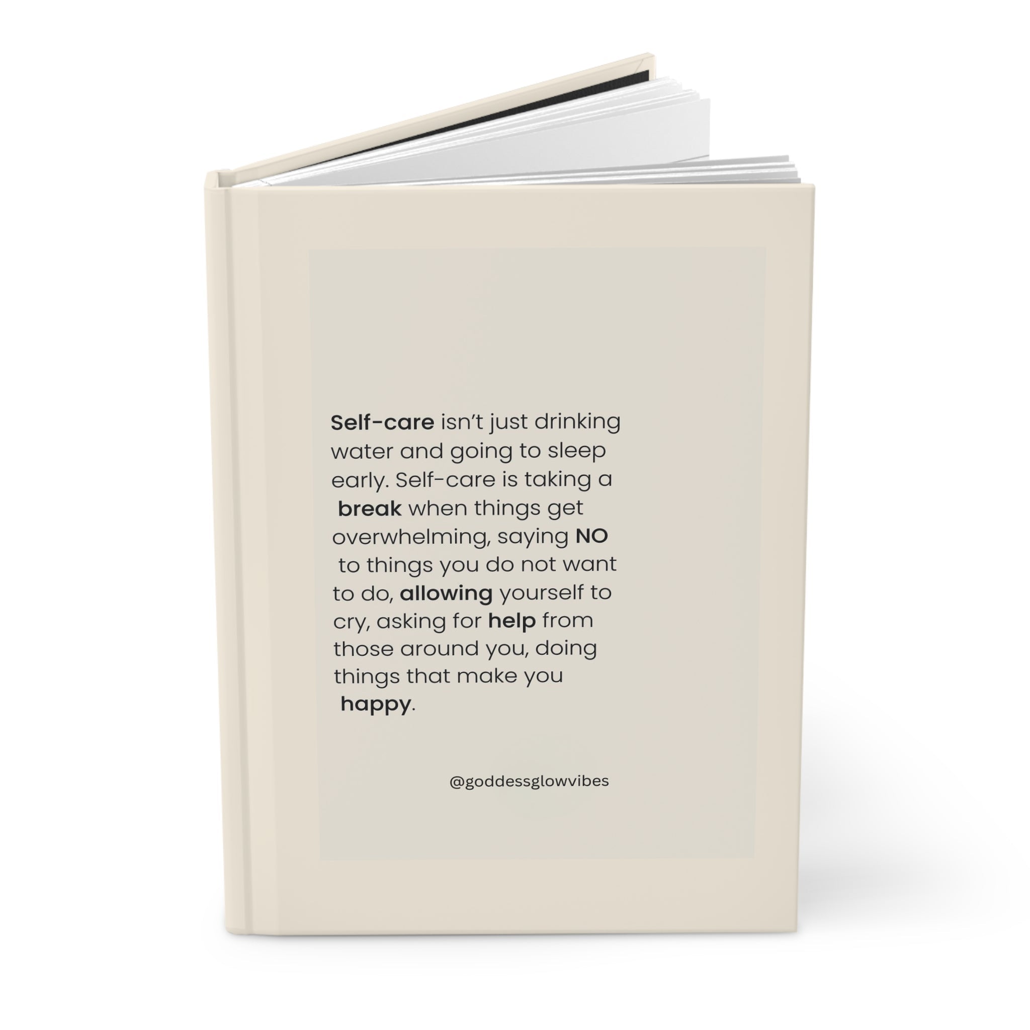 Crowned Energy CO. Journal Printify Paper products Hardcover Self-Care Journal for Mental Health, Gratitude & Wellness