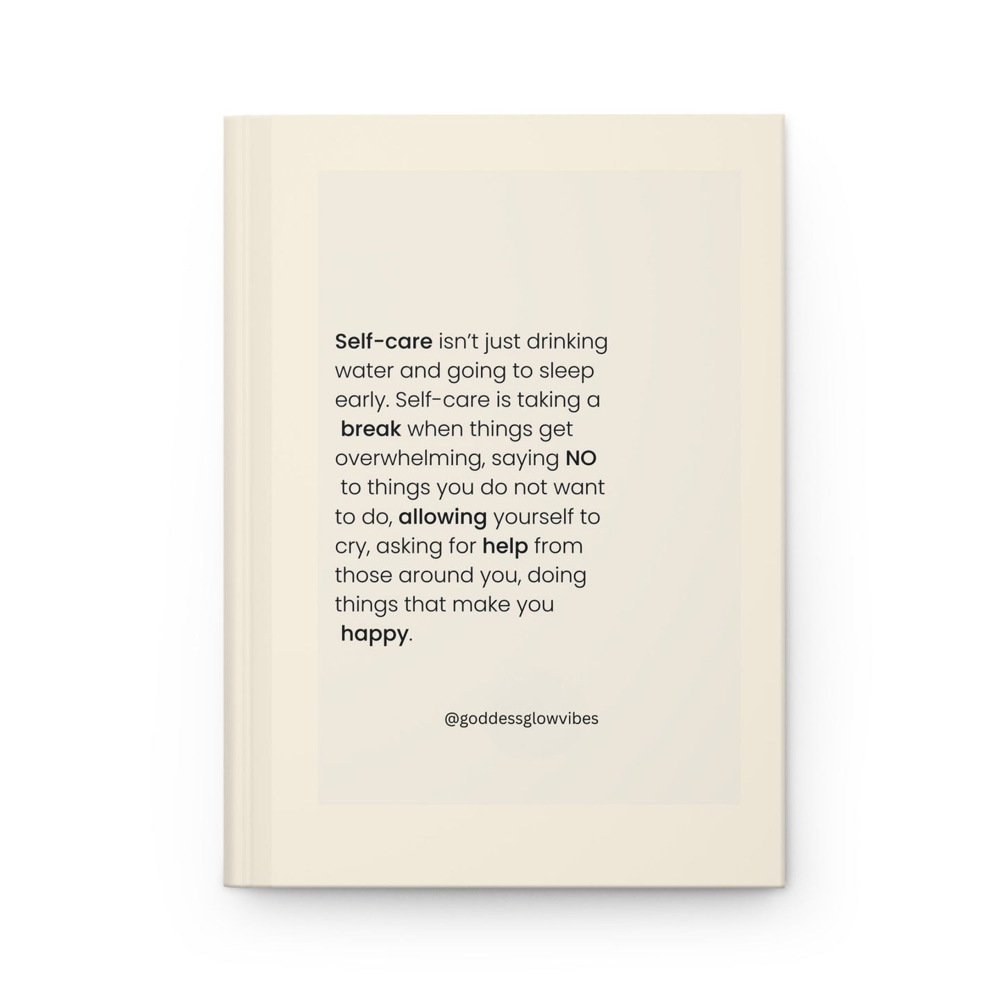 Crowned Energy CO. Journal Printify Paper products Hardcover Self-Care Journal for Mental Health, Gratitude & Wellness