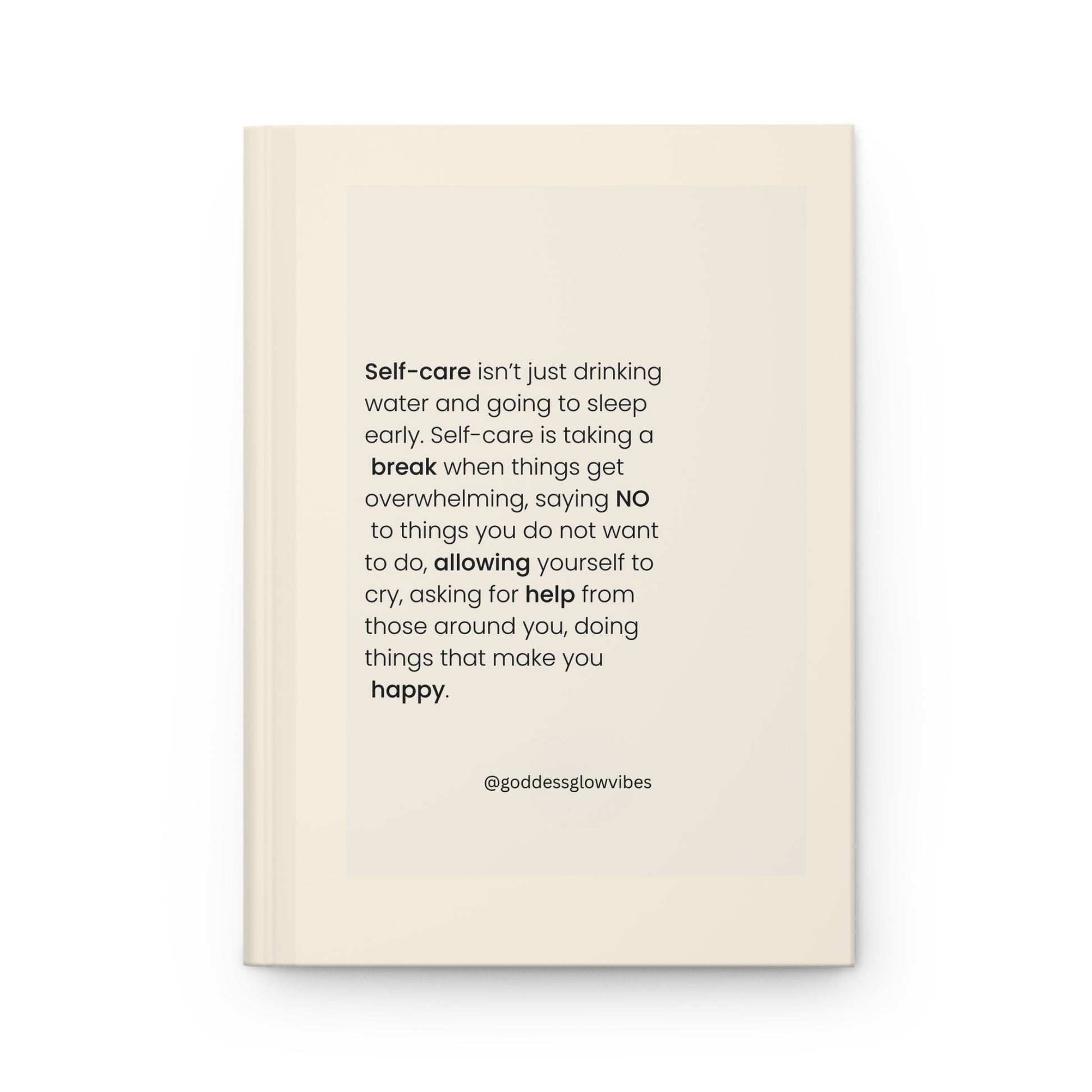 Crowned Energy CO. Journal Printify Paper products Hardcover Self-Care Journal for Mental Health, Gratitude & Wellness