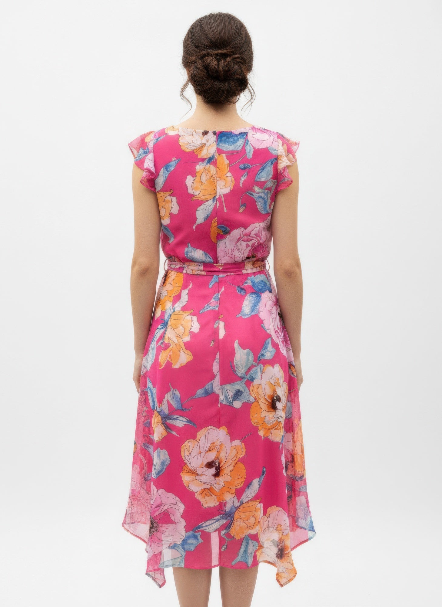 Shelby & Palmer Floral Ruffled Sleeve - Crowned Energy CO.