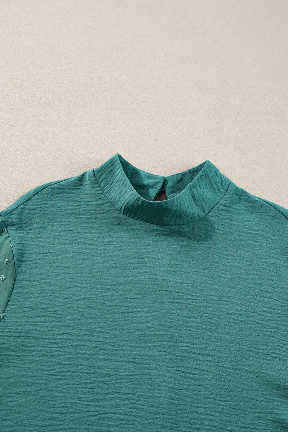Skobeloff Swiss Dot Balloon Sleeve Loose Blouse - Crowned Energy CO.