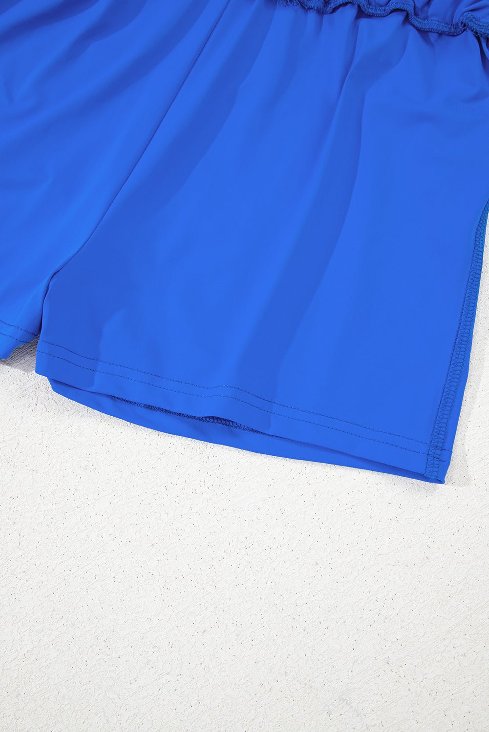 Sky Blue Drawstring Elastic Waistband Lined Tennis Skorts - Crowned Energy CO.