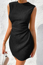 Crowned Energy CO. Light Blue / S Trendsi Dresses/Mini Dresses Sleeveless Ribbed Bodycon Dress