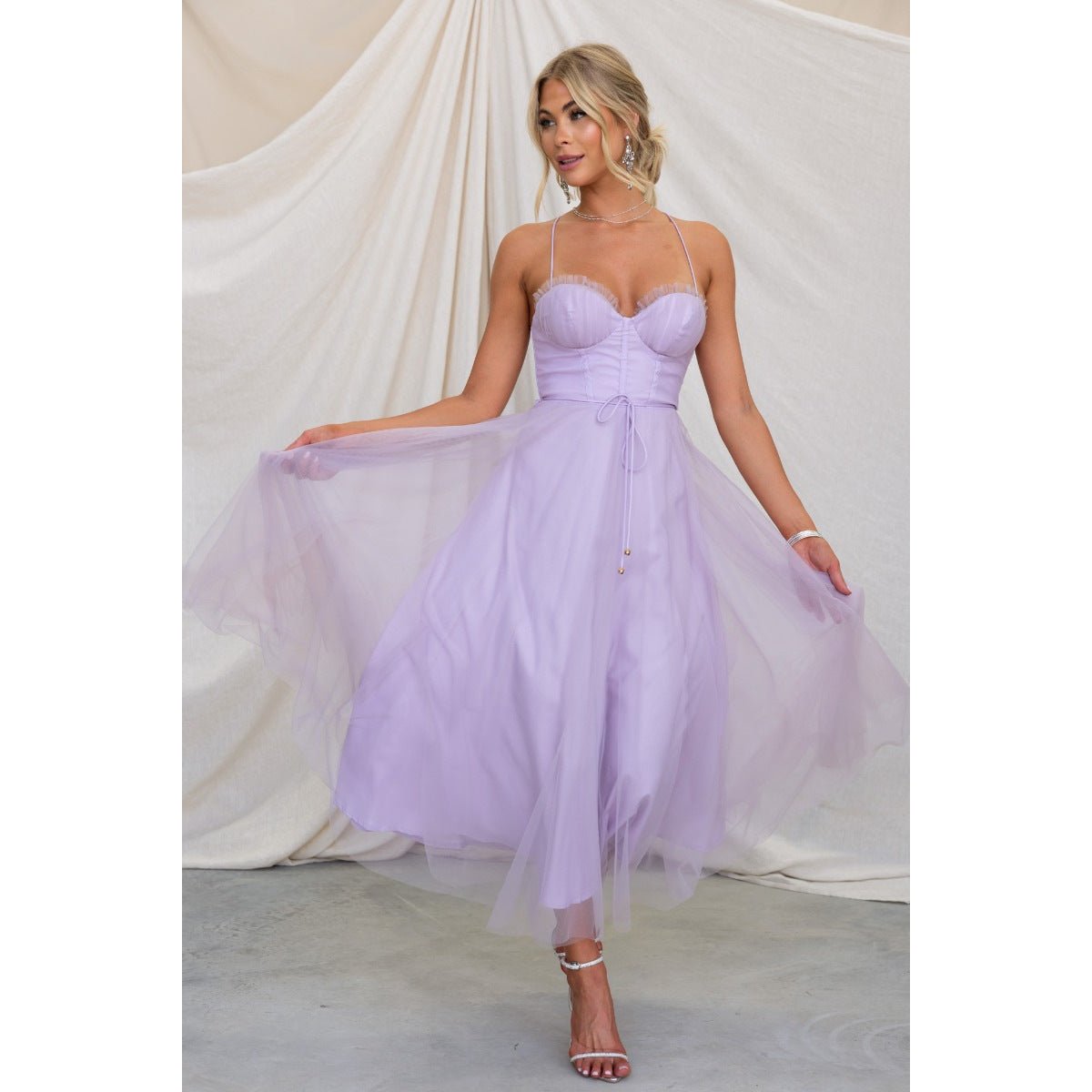 Crowned Energy CO. Lavender Purple / L Goddess Vibes Dresses Sling Casual Dress Women's Multi-color