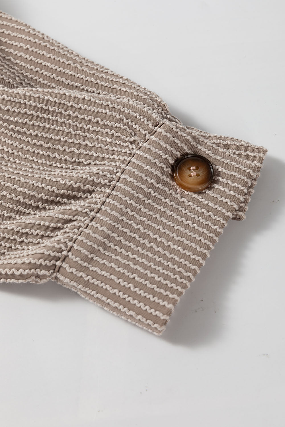 Crowned Energy CO. Smoke Gray / 1X / 75%Polyester+20%Viscose+5%Elastane Dear-Lover Dropshipping Plus Size/Plus Size Outerwear Smoke Gray Solid Corded Drop Shoulder Plus Size Shacket