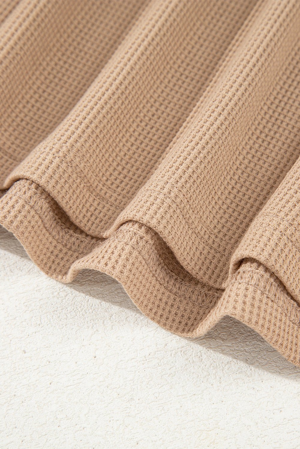 Smoke Gray Waffle Aztec Patchwork Raglan Sleeve Knit Top - Crowned Energy CO.