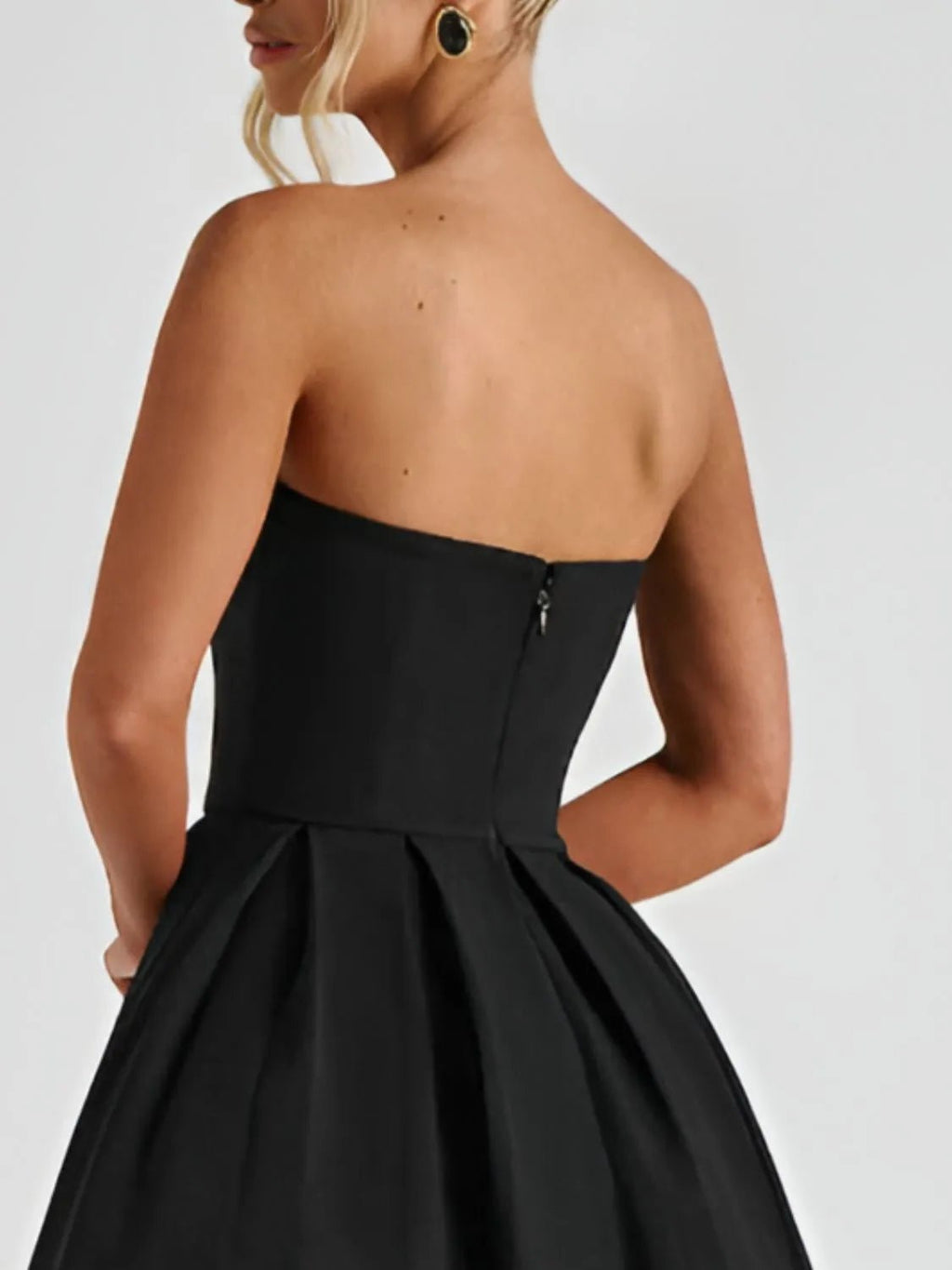 Crowned Energy CO. Hot Pink / S Trendsi Dresses/Midi Dresses Solid Color Tube Midi Dress