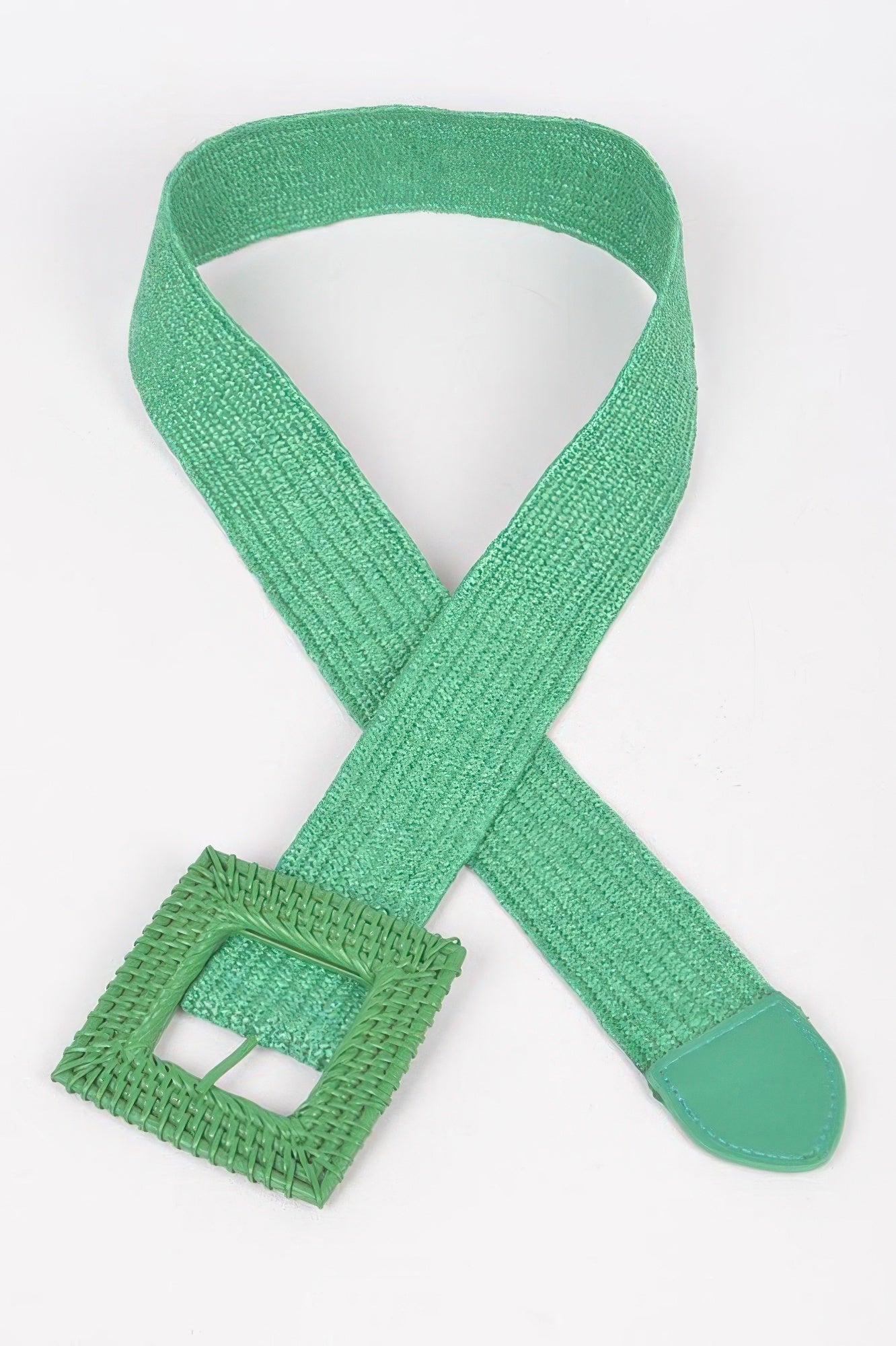 Square Straw Buckle Belt - Crowned Energy CO.
