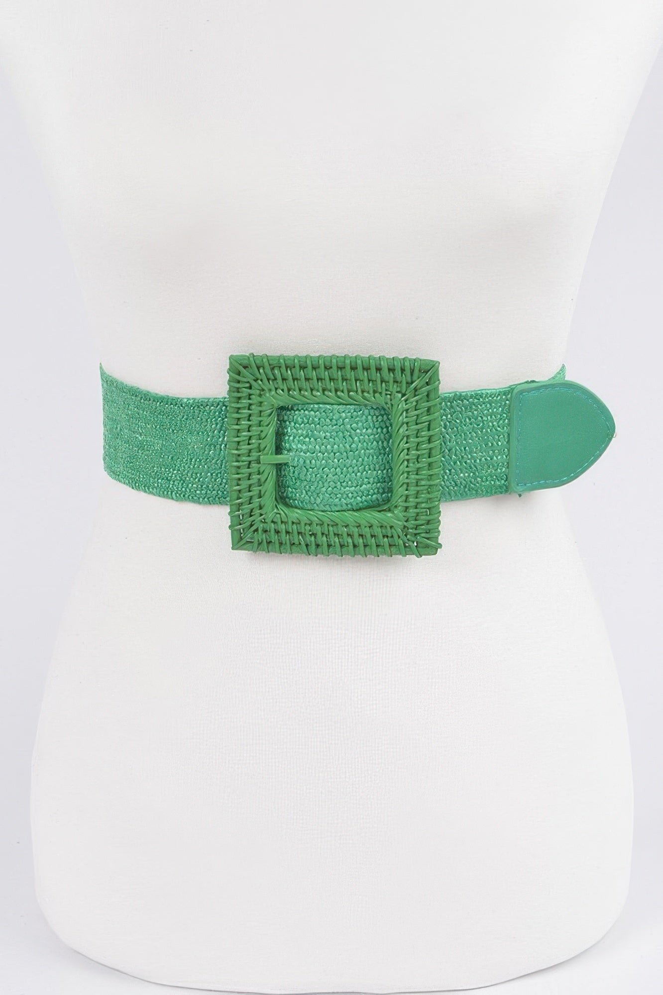 Square Straw Buckle Belt - Crowned Energy CO.