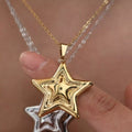 Crowned Energy CO. Gold / One Size Trendsi Accessories Stainless Steel Zircon Star Necklace