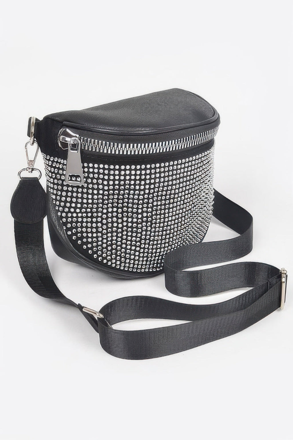 Stone Studded Crossbody Bag - Crowned Energy CO.