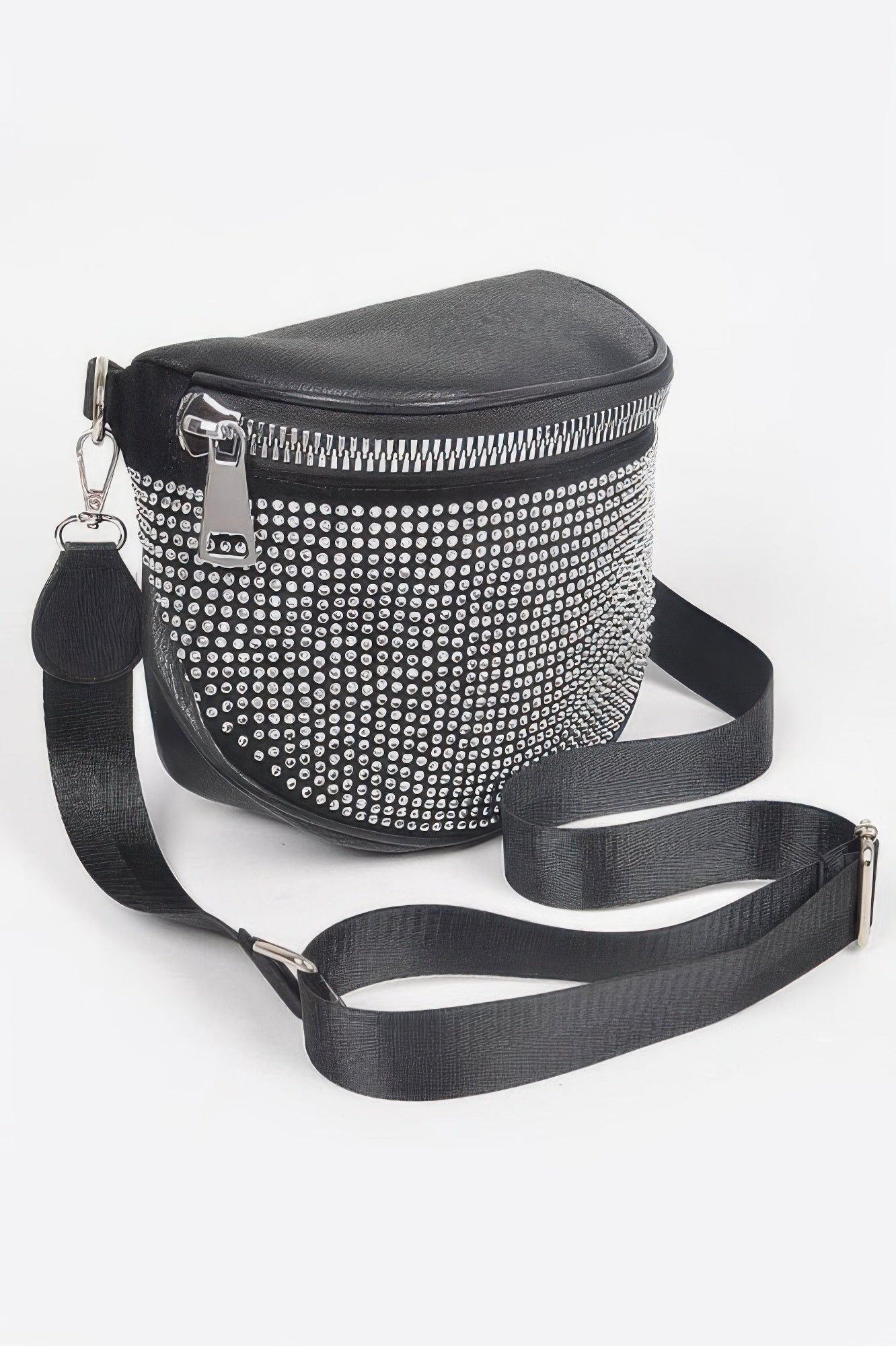 Stone Studded Crossbody Bag - Crowned Energy CO.