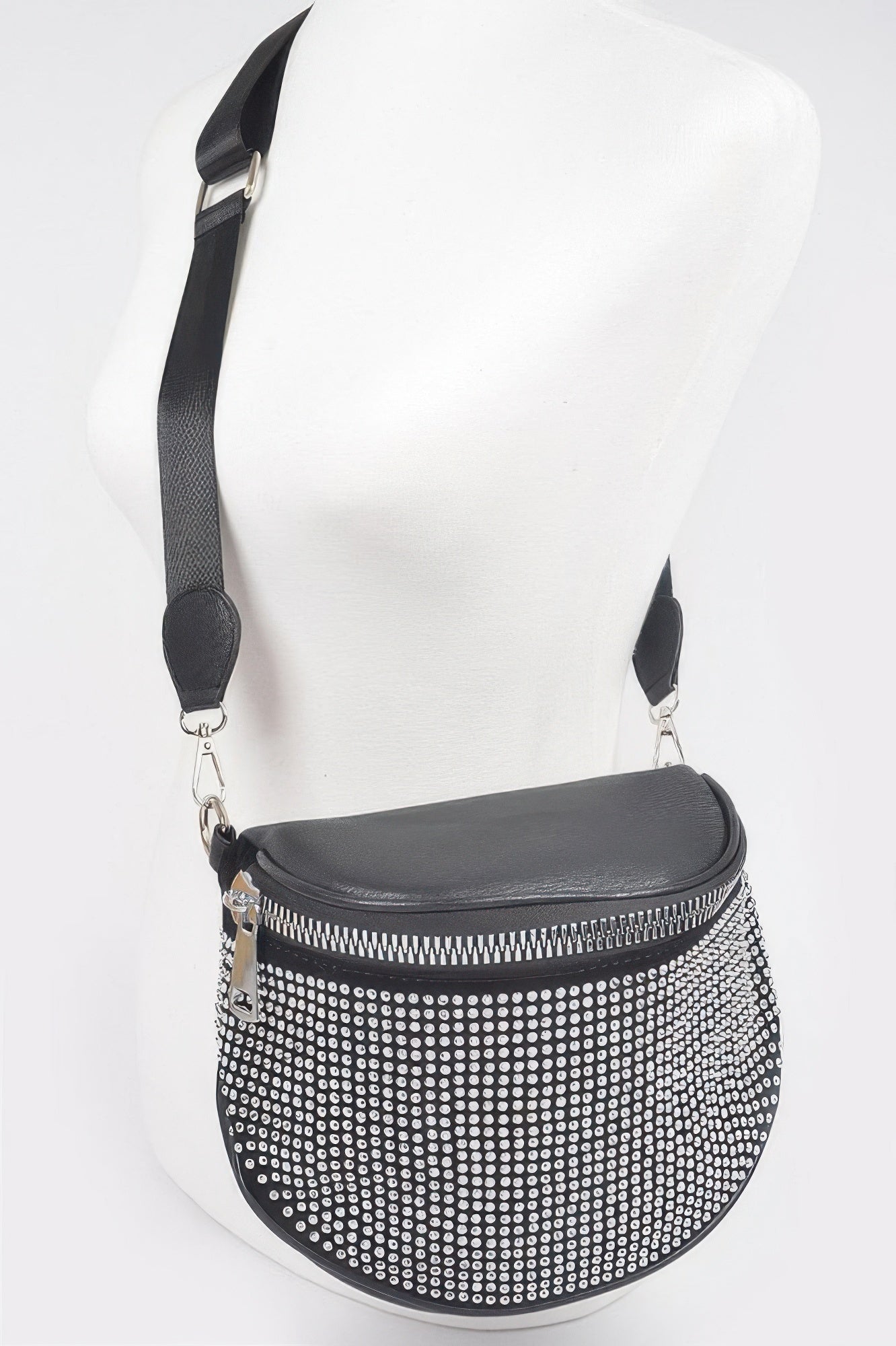 Stone Studded Crossbody Bag - Crowned Energy CO.