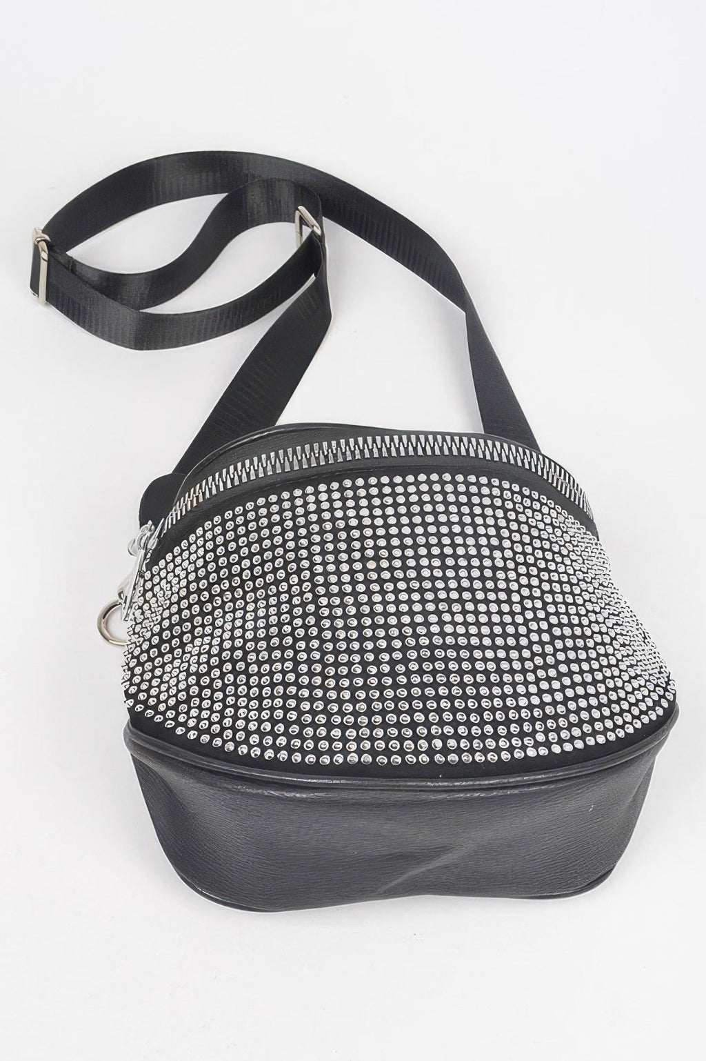 Stone Studded Crossbody Bag - Crowned Energy CO.