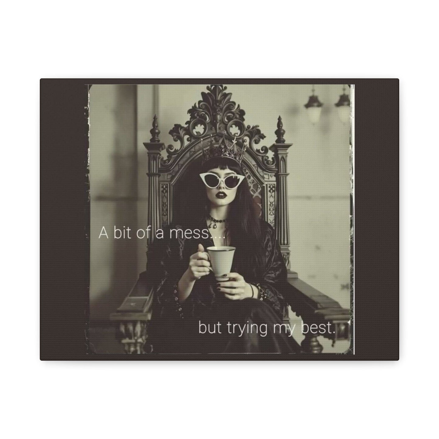 Crowned Energy CO. 14″ x 11″ (Horizontal) / 1.25" Printify Canvas Stretched Canvas Wall Art, Motivational Decor for Home, Inspirational Quote Art for Living Room or Office