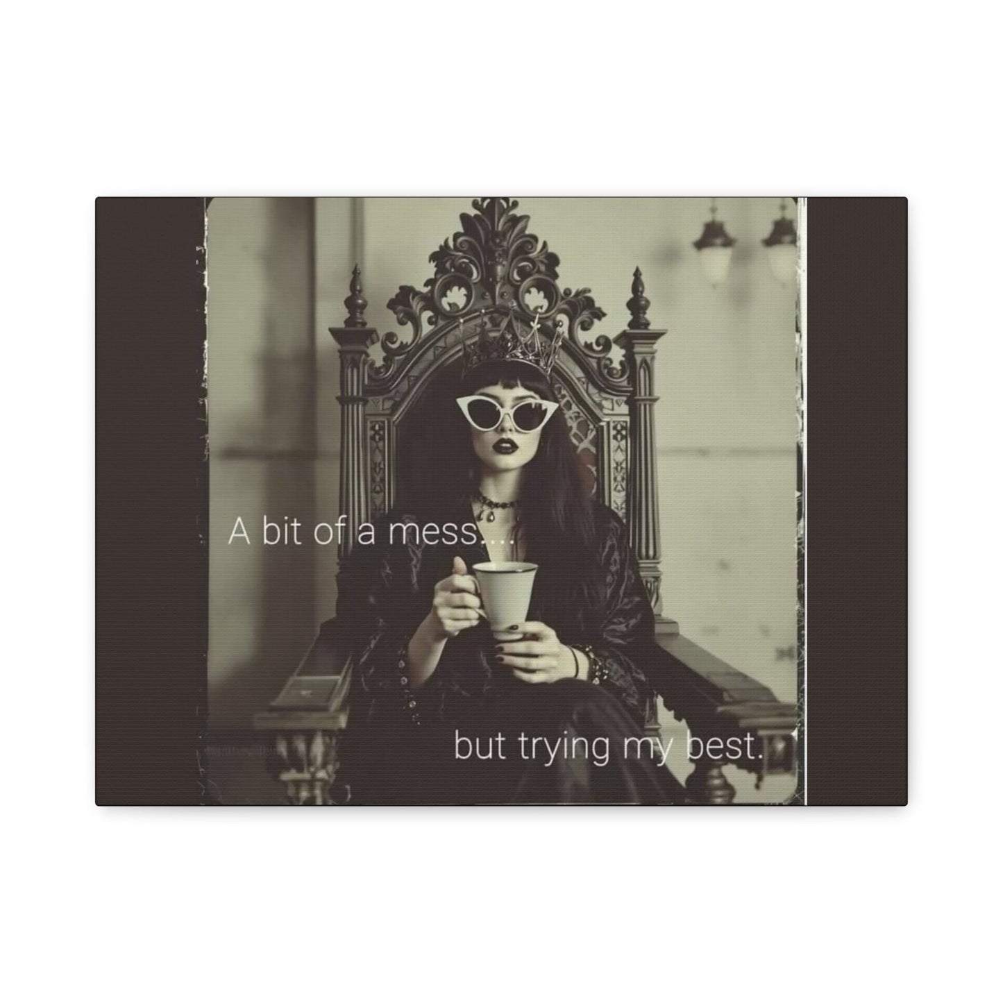 Crowned Energy CO. 16″ x 12″ (Horizontal) / 1.25" Printify Canvas Stretched Canvas Wall Art, Motivational Decor for Home, Inspirational Quote Art for Living Room or Office