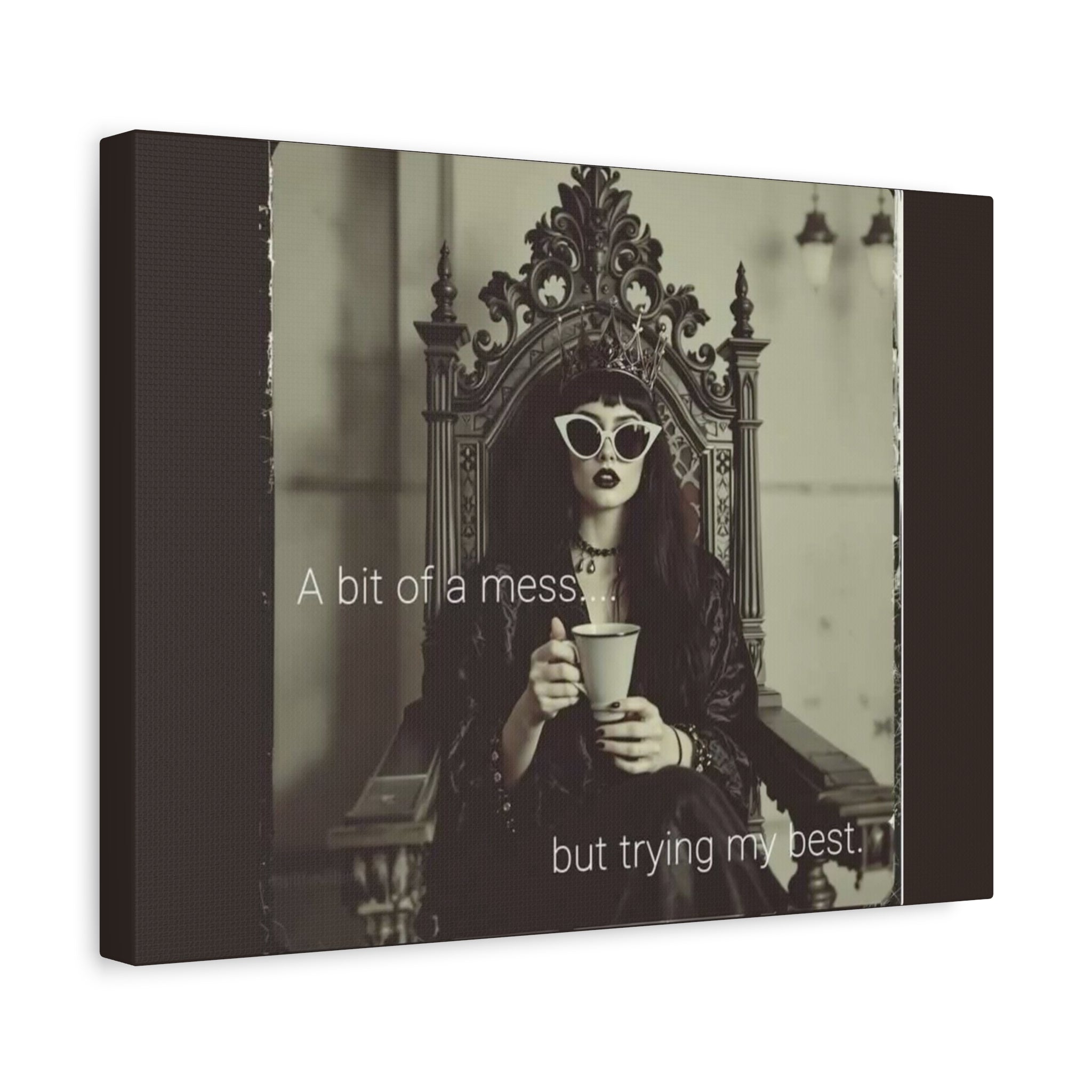 Crowned Energy CO. 12" x 9" (Horizontal) / 1.25" Printify Canvas Stretched Canvas Wall Art, Motivational Decor for Home, Inspirational Quote Art for Living Room or Office