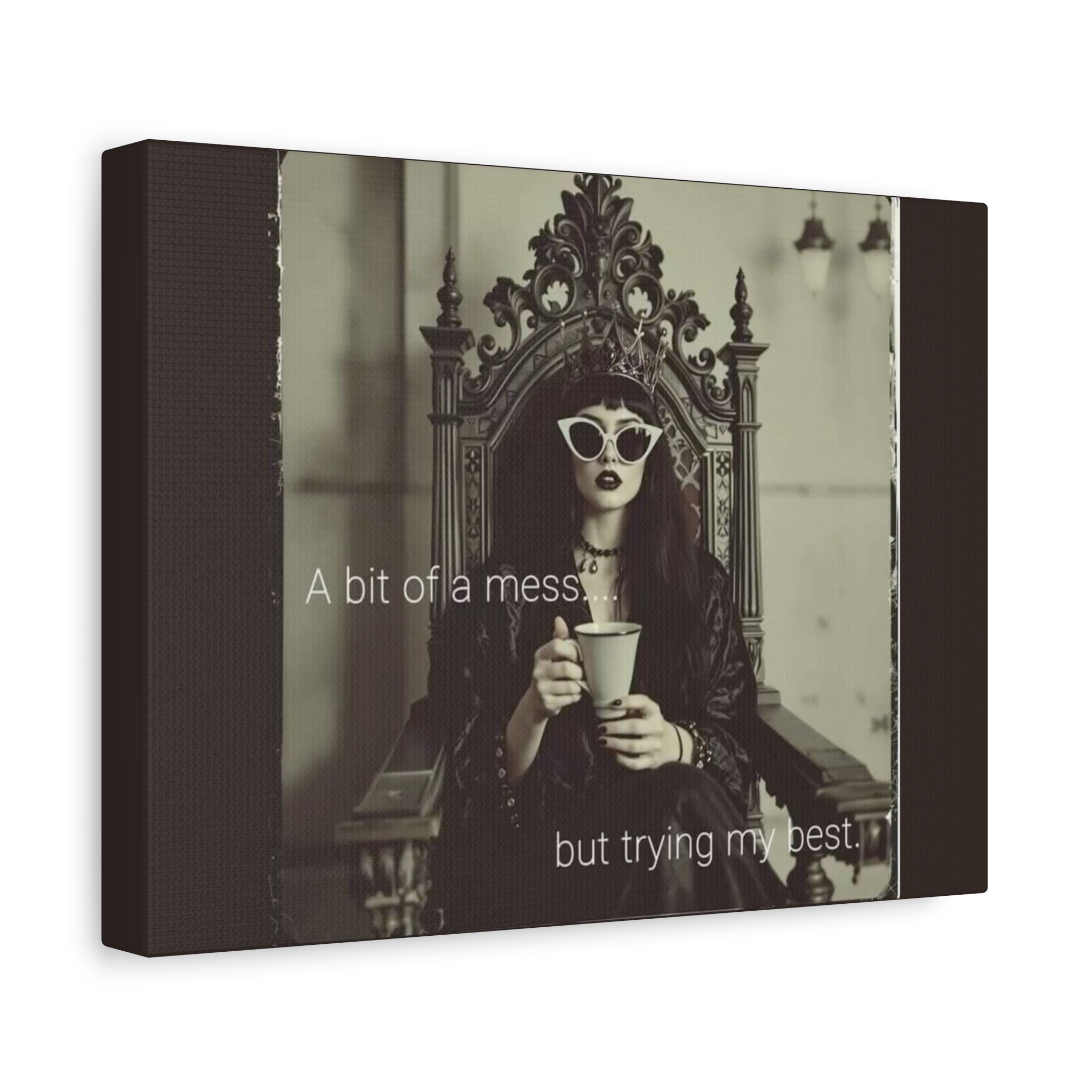 Crowned Energy CO. 12" x 9" (Horizontal) / 1.25" Printify Canvas Stretched Canvas Wall Art, Motivational Decor for Home, Inspirational Quote Art for Living Room or Office