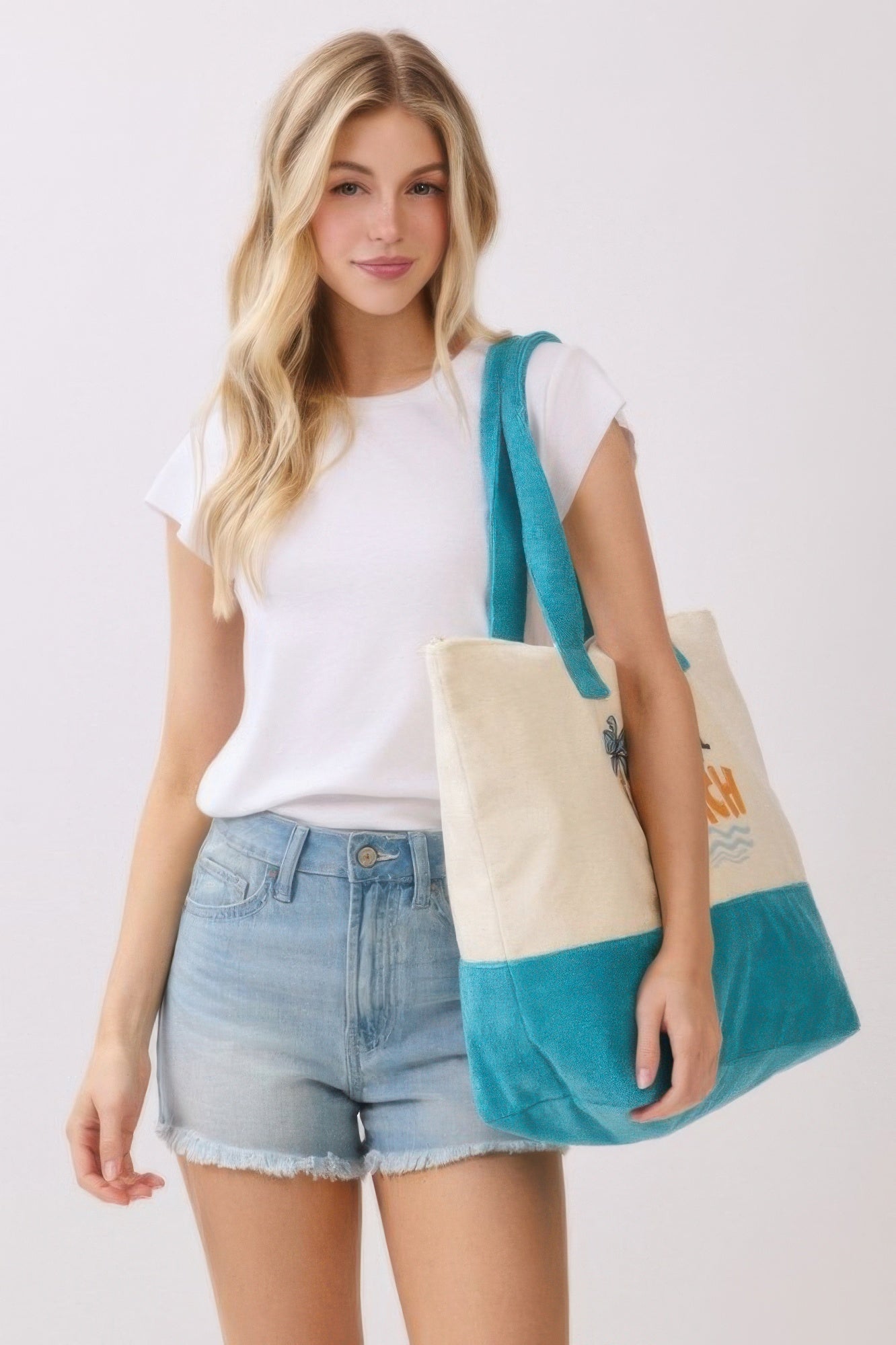 Take Me To The Beach Terry Tote - Crowned Energy CO.