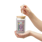 Crowned Energy CO. With lid and straw / 16oz Printify Mug The High Priestess Elegant Glass Sipper