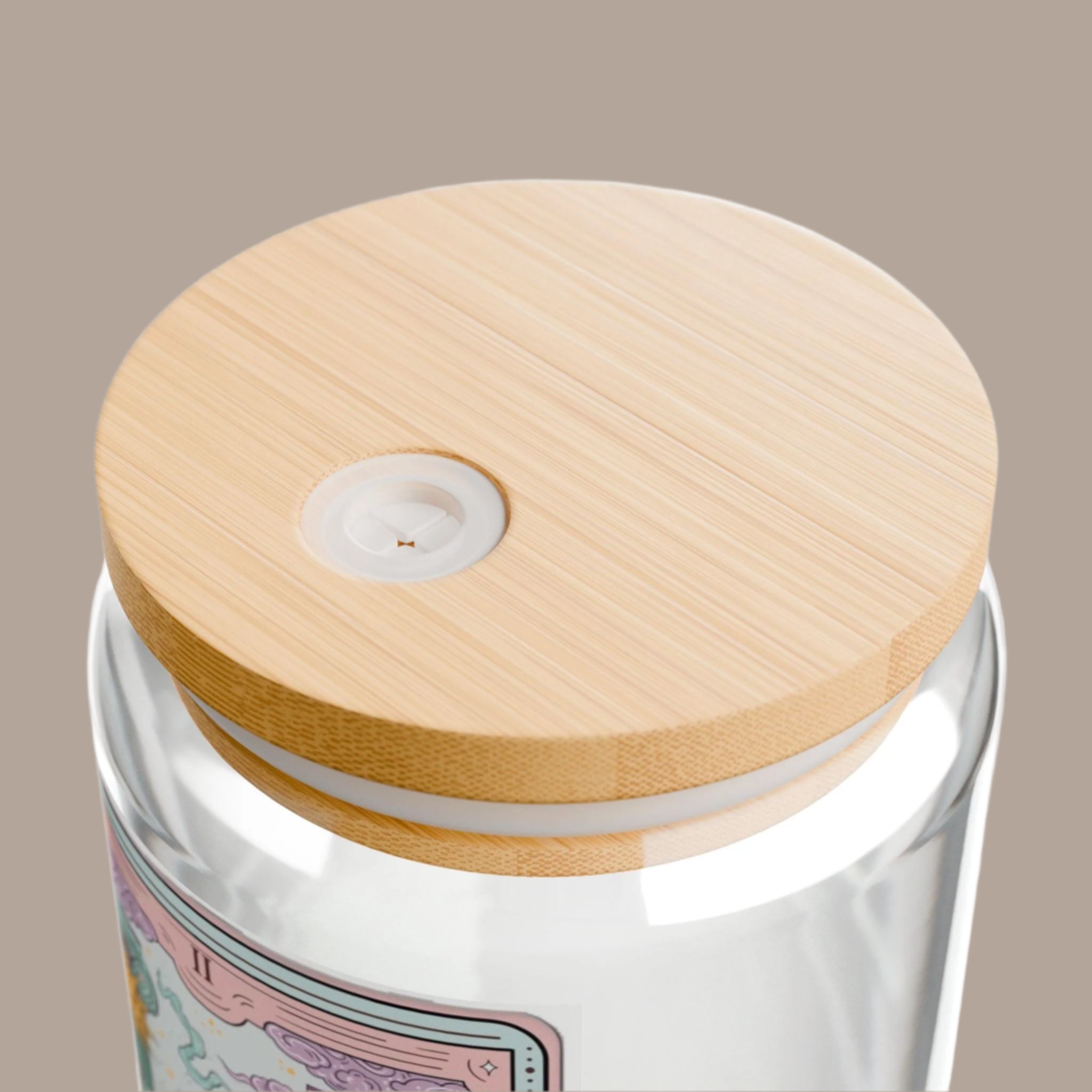 Crowned Energy CO. With lid and straw / 16oz Printify Mug The High Priestess Elegant Glass Sipper