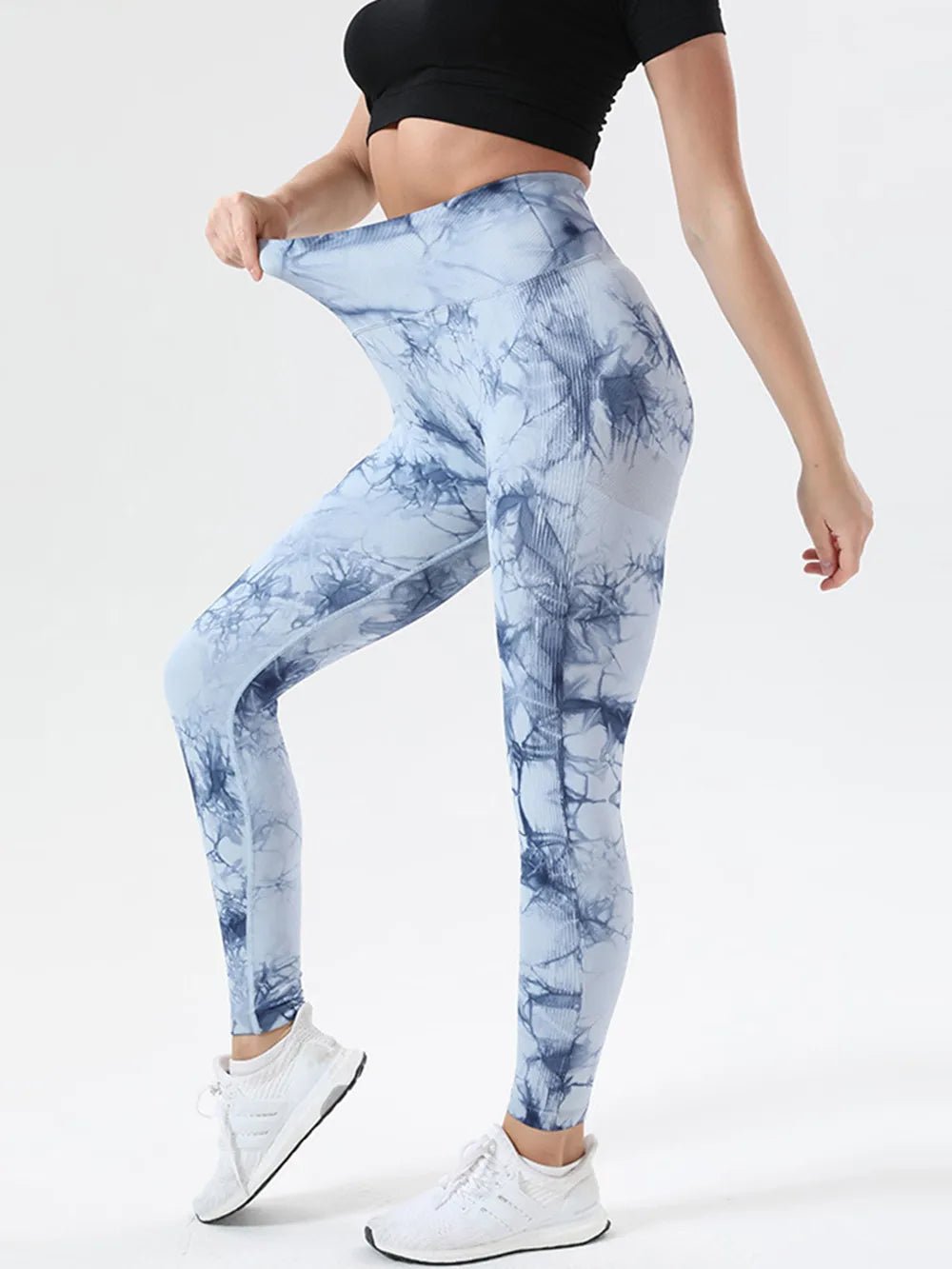 Tie - Dye High Waist Active Leggings - Crowned Energy CO.