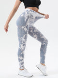 Tie - Dye High Waist Active Leggings - Crowned Energy CO.
