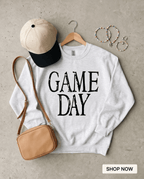 Vintage Washed Game Day Oversized Graphic Sweatshirt - Crowned Energy CO.